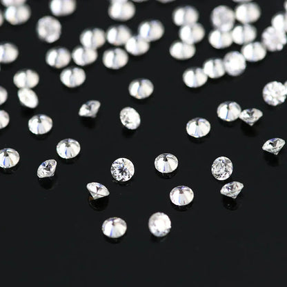 Small Round Brilliant Moissanite Diamonds