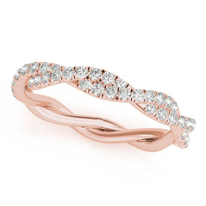 Twisted Twig Matching Moissanite Wedding Band