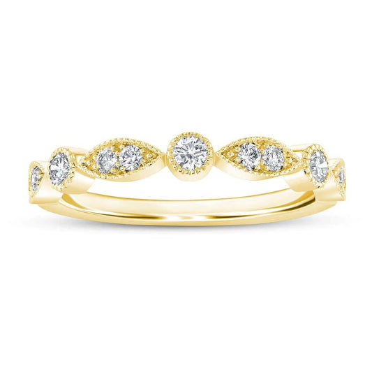 Half Eternity Delicate Moissanite Diamond Wedding Band