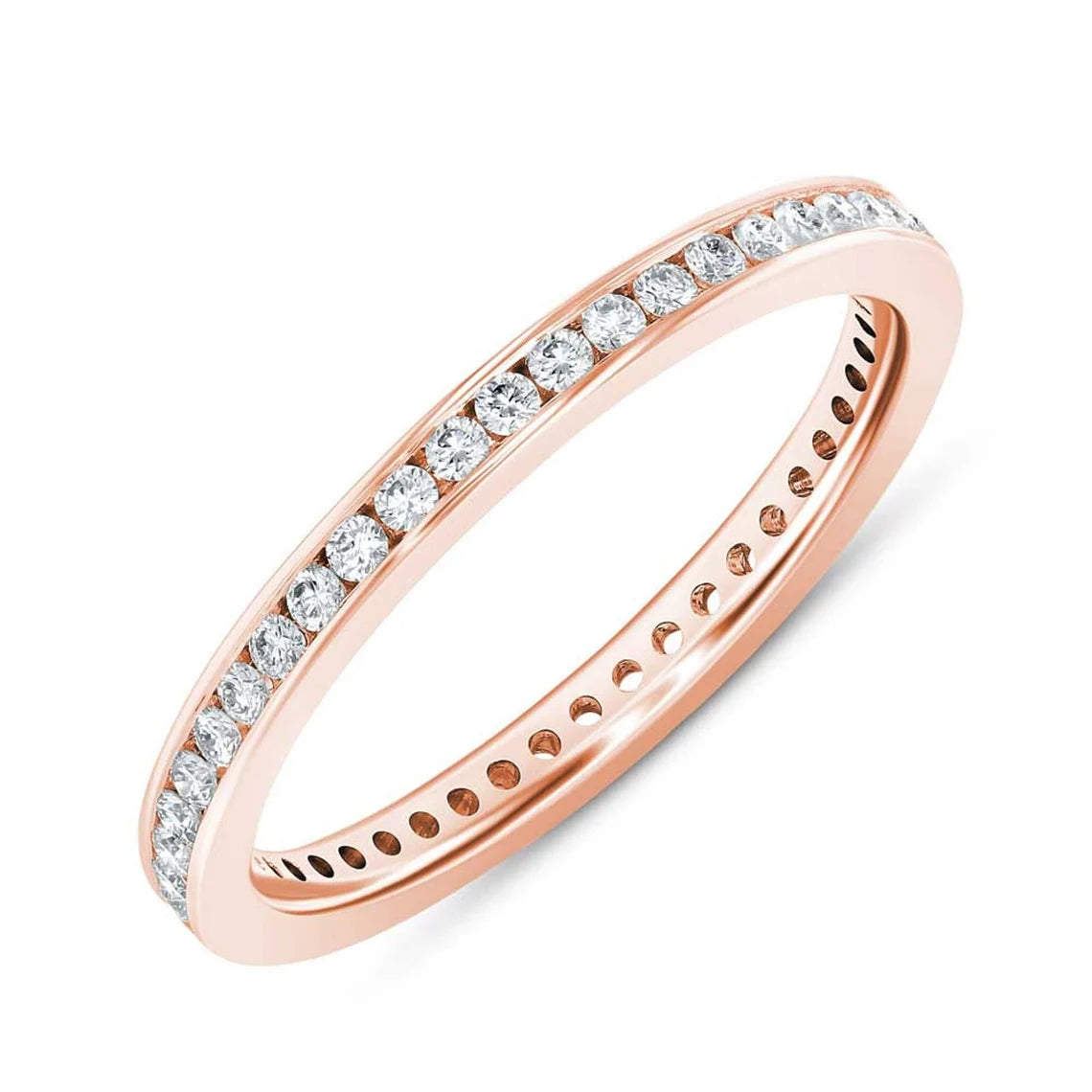 Full Eternity Moissanite Diamond Wedding Band