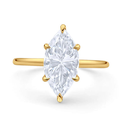 1.50CT Marquise Cut Moissanite Engagement Ring