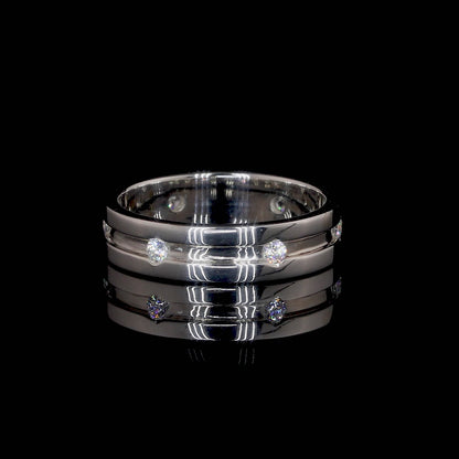 Simple Moissanite Wedding & Party Wear Band