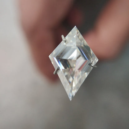 Lozenge cut loose Moissanite, Kite Shape Diamond, Lab Created Moissanite Gemstone VVS1/2 Clarity