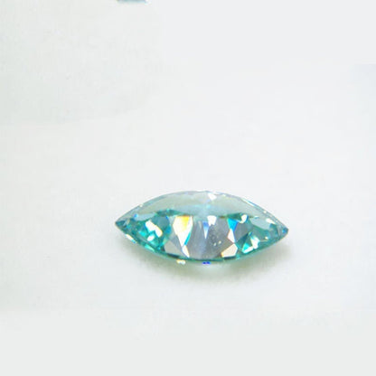 Blue Color Marquise Shape 0.50 To 7.00 Carat Loose Moissanite Diamond VVS1/2 clarity