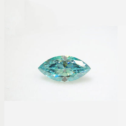 Blue Color Marquise Shape 0.50 To 7.00 Carat Loose Moissanite Diamond VVS1/2 clarity