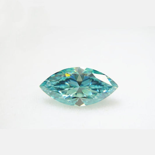 Blue Color Marquise Shape 0.50 To 7.00 Carat Loose Moissanite Diamond VVS1/2 clarity