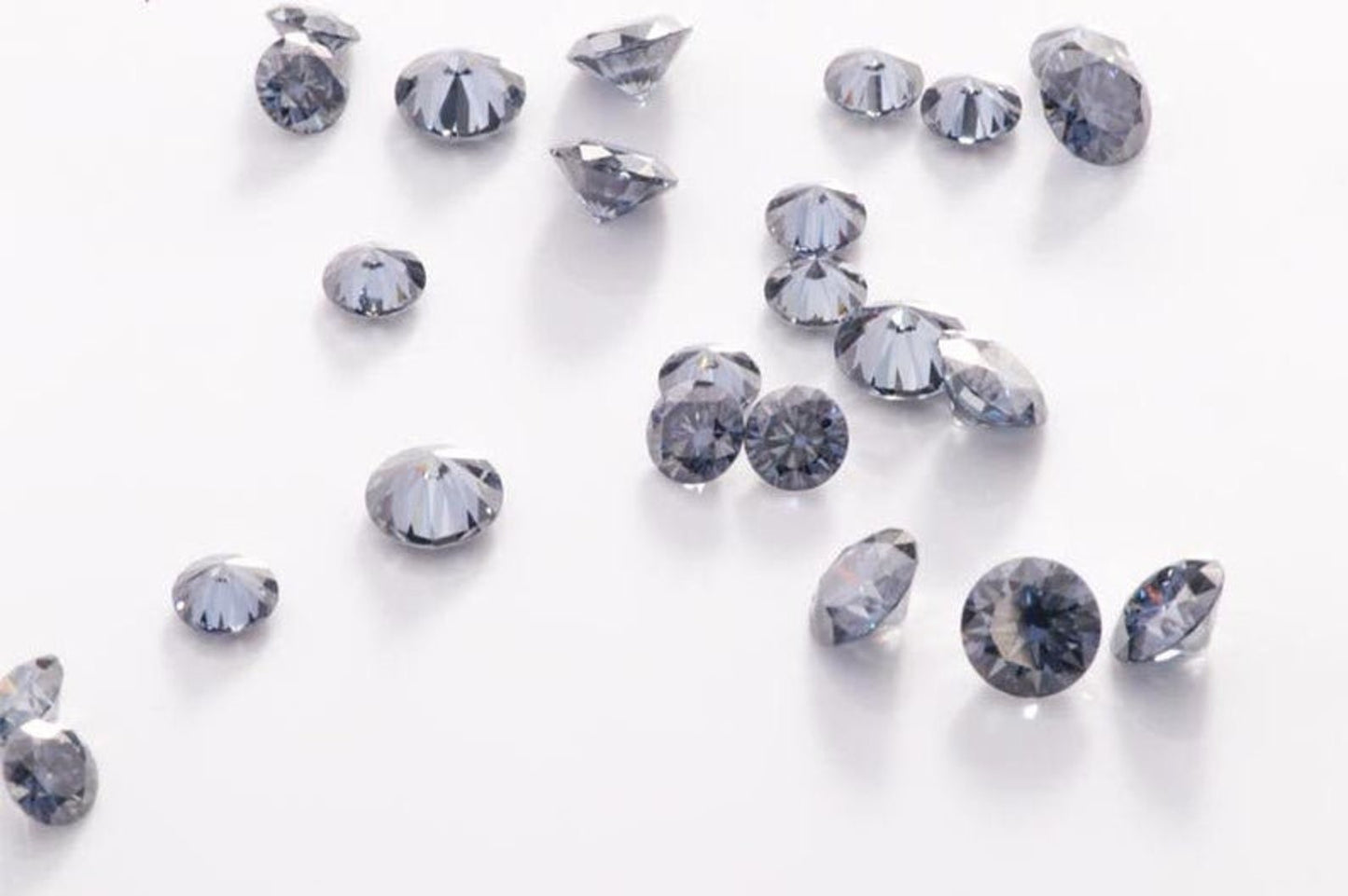 Round Cut Gray Color Loose Moissanite stone, 0.50 To 20.00 Ct Loose Diamond vvs clarity moissanite