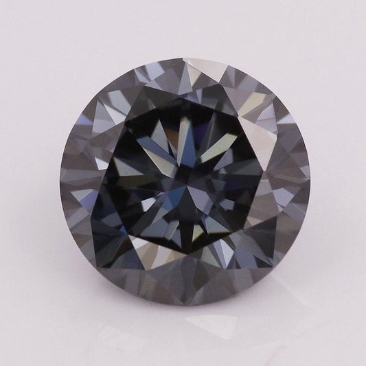 Round Cut Gray Color Loose Moissanite stone, 0.50 To 20.00 Ct Loose Diamond vvs clarity moissanite