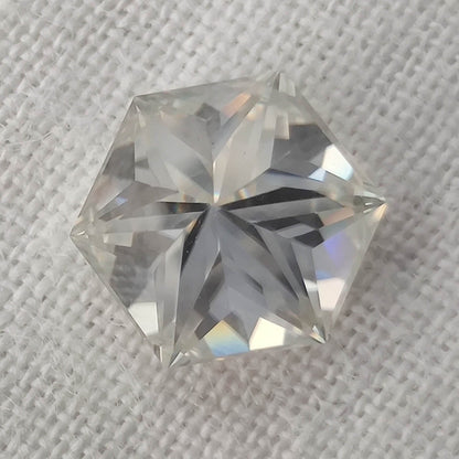 Grey Colour Hexagon Cut VVS Loose Moissanite | Excellent cut Loose Moissanite Lot | Loose Diamond For Earring, Ring and Pendant