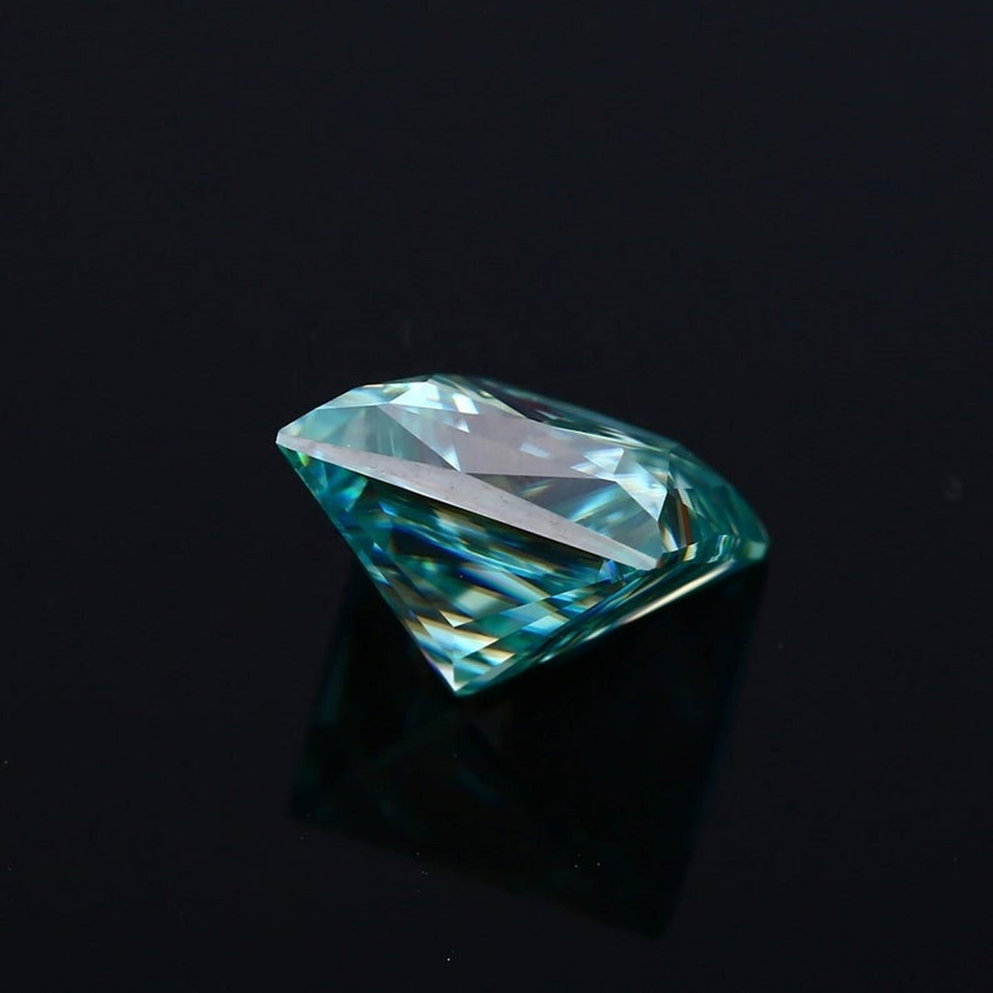 Loose Moissanite 0.50 To 20.00 CT Princess Cut, Blue Loose Moissanite Diamond