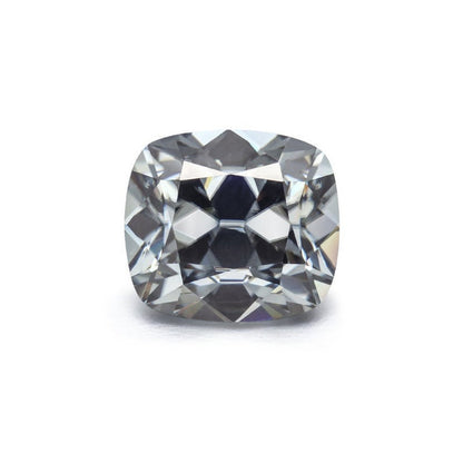 Old Mine Cushion Excellent Cut 0.50 To 20.0 Ct Grey Color Loose Moissanite VVS1/2 Clarity For Vintage Engagement Moissanite Stone Gold Ring