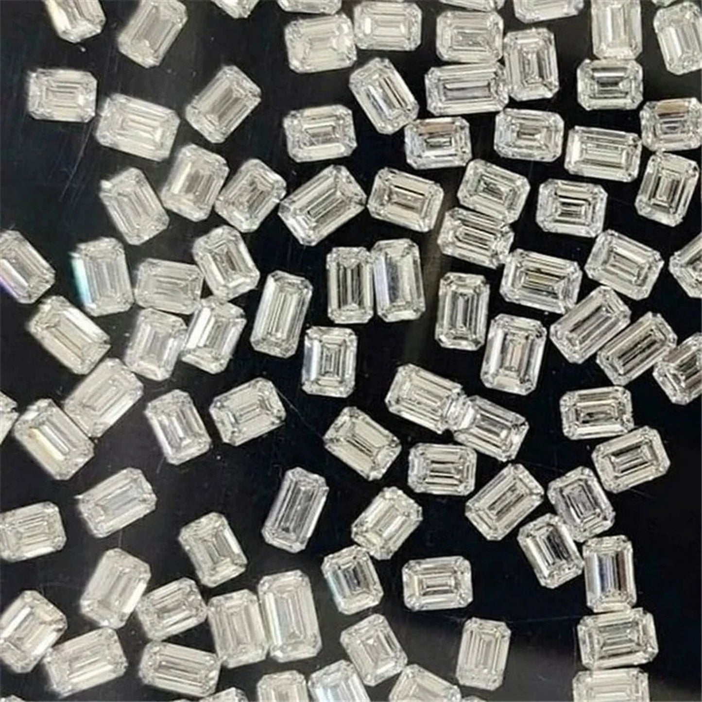 Loose Moissanite D/VVS1 Emerald Cut