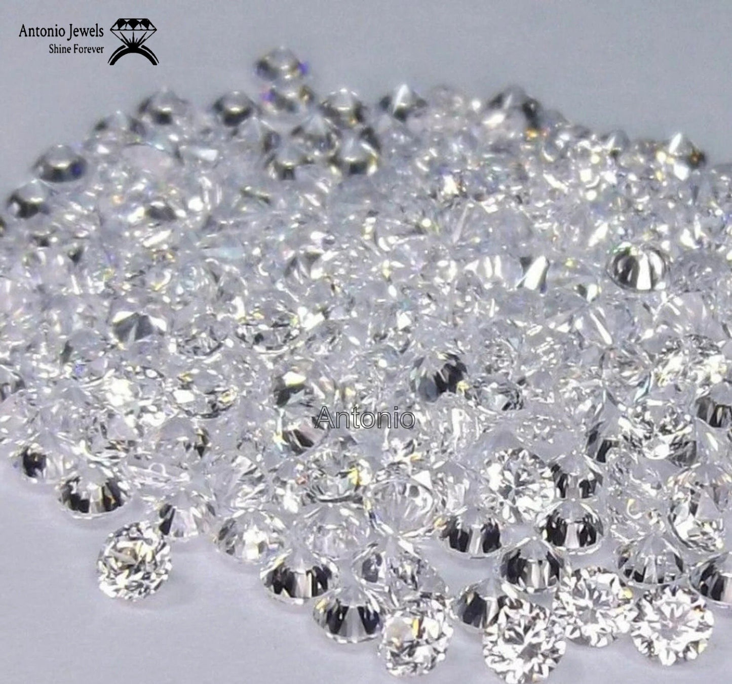 Lab Grown Diamonds, Small Loose, Round Sizes 1mm to 4 mm, Color D-E, Clarity VVS1-VVS2, Carat Weight 1 ct, Melee Diamonds