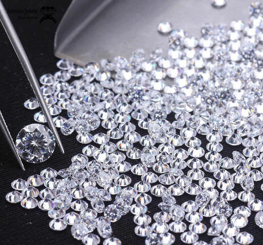 Lab Grown Diamonds, Small Loose, Round Sizes 1mm to 4 mm, Color D-E, Clarity VVS1-VVS2, Carat Weight 1 ct, Melee Diamonds