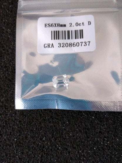 Loose Moissanite D/VVS1 Emerald Cut
