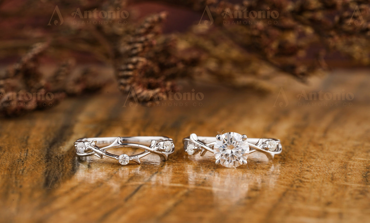 Branch Twig Lab Grown Bridal Set