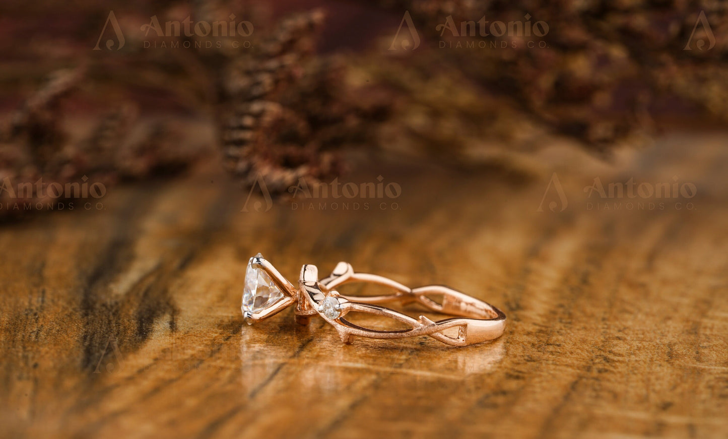 Twig Branch CVD Diamond Ring